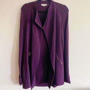 Calvin Klein Fall Suit Jacket - Knitted sleeves